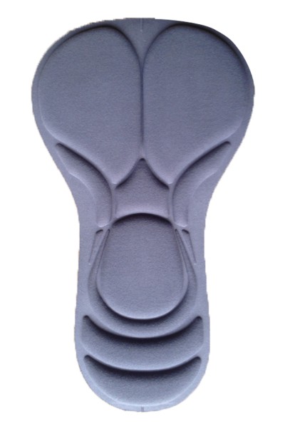CPC031 Making cycling pants cushions sponge silicone cushions 19*33cn moisture wicking cycling pants cushion manufacturer 1206 front view